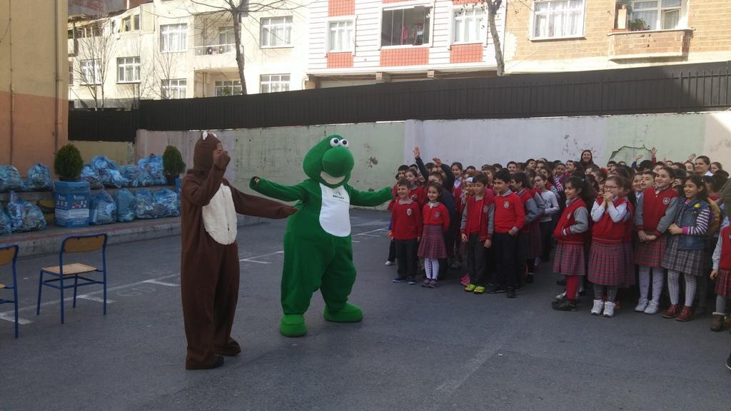 Okullar Arası Geri Dönüşüm Toplama Yarışması ile Çevreci Öğrenciler İşbaşında 