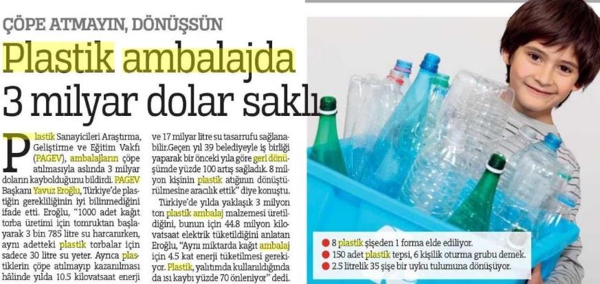 Plastik Ambalaj Atıklarında 3 Milyar Dolar Saklı